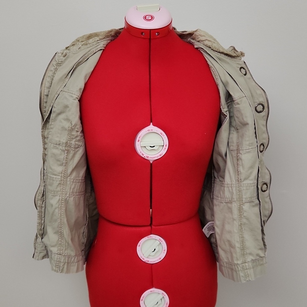 DECREE tan zip-up jacket size medium - Picture 4 of 11